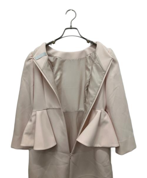 CELFORD（セルフォード）CELFORD (セルフォード) ロングスリーブペプラムタイトワンピ ピンク サイズ:38の古着・服飾アイテム