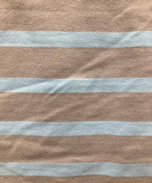 stussy（ステューシー）stussy (ステューシー) ラグランボーダーTシャツ グレー×スカイブルー サイズ:Sの古着・服飾アイテム