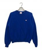 DANTONダントン）の古着「ラムウール クルーネック ニット」｜ブルー