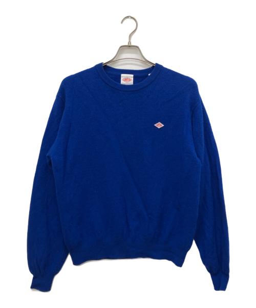 DANTON（ダントン）DANTON (ダントン) ラムウール クルーネック ニット ブルー サイズ:42の古着・服飾アイテム
