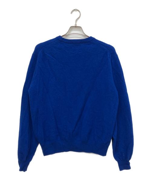 DANTON（ダントン）DANTON (ダントン) ラムウール クルーネック ニット ブルー サイズ:42の古着・服飾アイテム