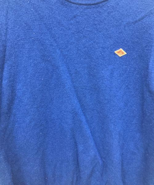 DANTON（ダントン）DANTON (ダントン) ラムウール クルーネック ニット ブルー サイズ:42の古着・服飾アイテム