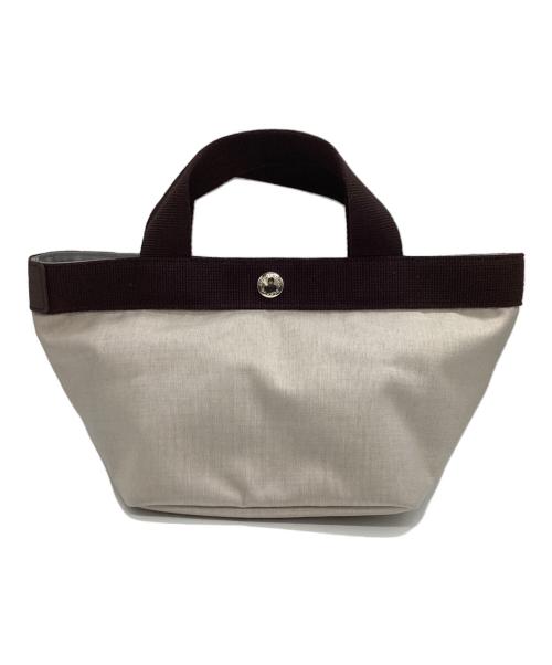 Herve Chapelier（エルベシャプリエ）Herve Chapelier (エルベシャプリエ) ミニナイロントートバッグ ベージュ×ブラウン サイズ:下記参照の古着・服飾アイテム