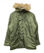ALPHAアルファ）の古着「N-3Bタイプコート」｜オリーブ