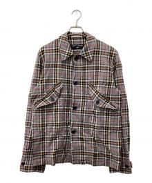 COMME des GARCONS HOMME（コムデギャルソン オム）の古着「チェック縮絨ジャケット」｜グレー