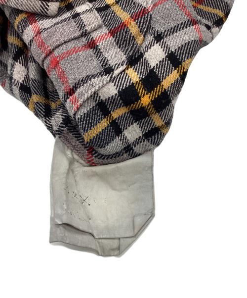 COMME des GARCONS HOMME（コムデギャルソン オム）COMME des GARCONS HOMME (コムデギャルソン オム) チェック縮絨ジャケット グレー サイズ:Mの古着・服飾アイテム