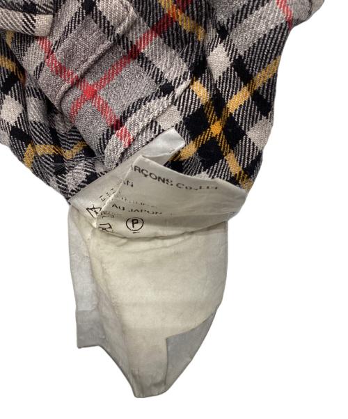 COMME des GARCONS HOMME（コムデギャルソン オム）COMME des GARCONS HOMME (コムデギャルソン オム) チェック縮絨ジャケット グレー サイズ:Mの古着・服飾アイテム