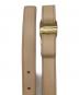Salvatore Ferragamo (サルヴァトーレ フェラガモ) ヴァラリボンレザーベルト ベージュ サイズ:100cm：17000円