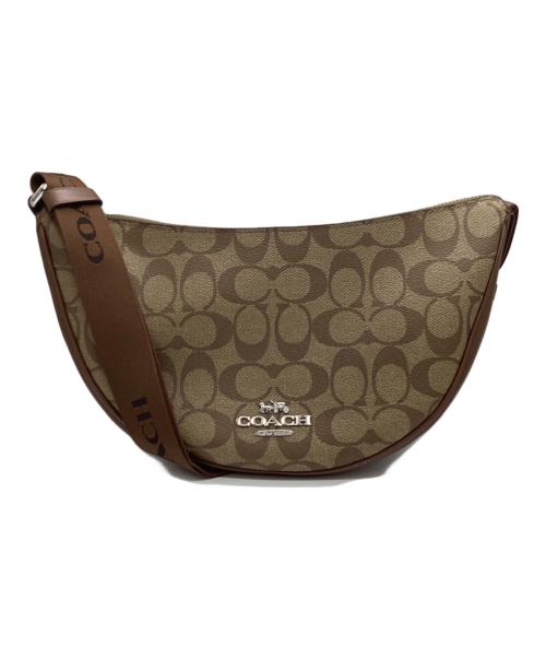 COACH（コーチ）COACH (コーチ) シグネチャーペース ショルダーバッグ ブラウン サイズ:下記参照の古着・服飾アイテム
