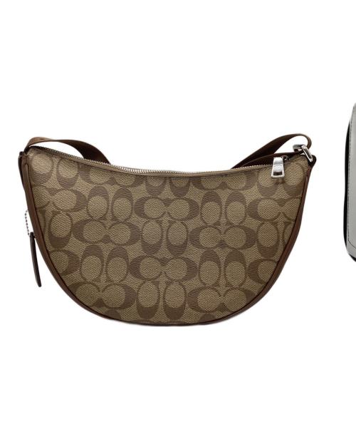 COACH（コーチ）COACH (コーチ) シグネチャーペース ショルダーバッグ ブラウン サイズ:下記参照の古着・服飾アイテム