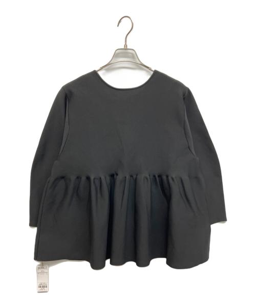 UNFILO（アンフィーロ）UNFILO (アンフィーロ) 2WAY ペプラムカーディガン ブラック サイズ:XXL 未使用品の古着・服飾アイテム