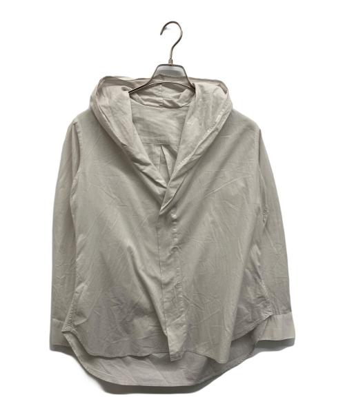yohji yamamoto+noir（ヨウジヤマモトプリュスノアール）yohji yamamoto+Noir (ヨウジヤマモトプリュスノアール) フードデザインシャツ ホワイト サイズ:1の古着・服飾アイテム