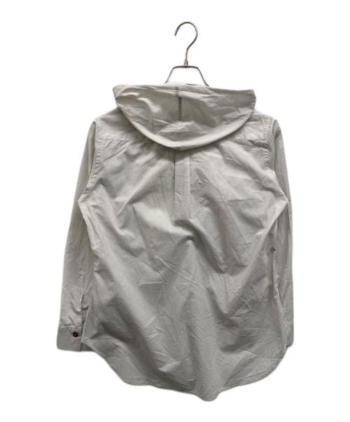 yohji yamamoto+noir（ヨウジヤマモトプリュスノアール）yohji yamamoto+Noir (ヨウジヤマモトプリュスノアール) フードデザインシャツ ホワイト サイズ:1の古着・服飾アイテム