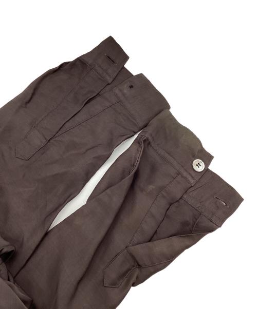 Yohji Yamamoto pour homme（ヨウジヤマモト プールオム）Yohji Yamamoto pour homme (ヨウジヤマモト プールオム) 97AW蝋人形期 レーヨン草刺繍シャツ ブラウン サイズ:Ｍの古着・服飾アイテム