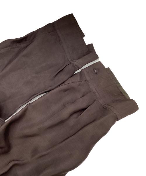 Yohji Yamamoto pour homme（ヨウジヤマモト プールオム）Yohji Yamamoto pour homme (ヨウジヤマモト プールオム) 97AW蝋人形期 レーヨン草刺繍シャツ ブラウン サイズ:Ｍの古着・服飾アイテム