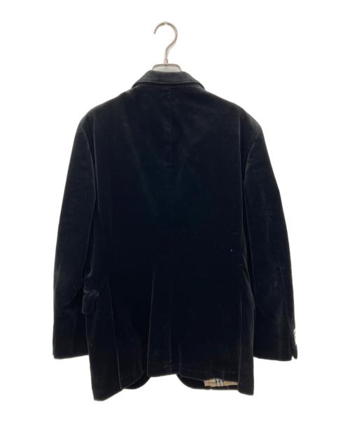 BURBERRY BLACK LABEL（バーバリーブラックレーベル）BURBERRY BLACK LABEL (バーバリーブラックレーベル) ベロアジャケット ブラック サイズ:Ｍの古着・服飾アイテム