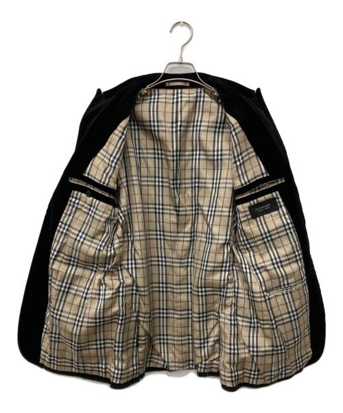 BURBERRY BLACK LABEL（バーバリーブラックレーベル）BURBERRY BLACK LABEL (バーバリーブラックレーベル) ベロアジャケット ブラック サイズ:Ｍの古着・服飾アイテム