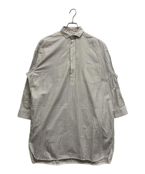 ticca（ティッカ）ticca (ティッカ) ストライプシャツワンピース ホワイト サイズ:Freeの古着・服飾アイテム