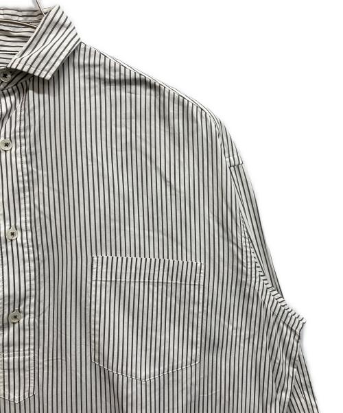 ticca（ティッカ）ticca (ティッカ) ストライプシャツワンピース ホワイト サイズ:Freeの古着・服飾アイテム