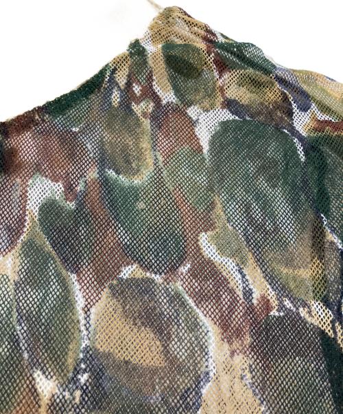 Jean Paul GAULTIER CLASSIQUE（ジャンポールゴルチエクラシック）Jean Paul GAULTIER CLASSIQUE (ジャンポールゴルチエクラシック) ニット切り替えパワーネットカットソー オリーブ サイズ:40の古着・服飾アイテム