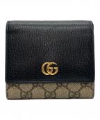 GUCCIグッチ）の古着「コンパクトウォレット」｜ブラック