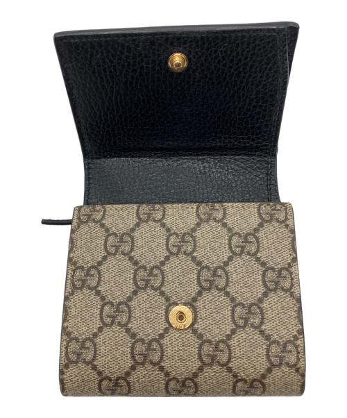 GUCCI（グッチ）GUCCI (グッチ) コンパクトウォレット ブラックの古着・服飾アイテム
