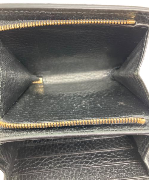 GUCCI（グッチ）GUCCI (グッチ) コンパクトウォレット ブラックの古着・服飾アイテム