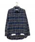 OFFWHITE（オフホワイト）の古着「17SS DIAG SPRAY CHECK SHIRT」｜ネイビー