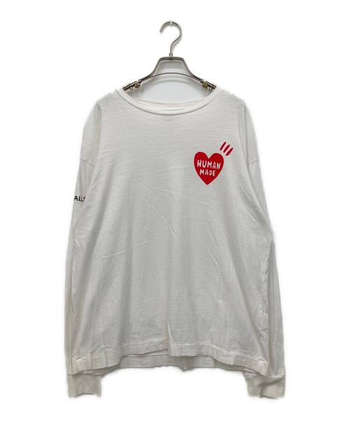 HUMAN MADE（ヒューマンメイド）HUMAN MADE (ヒューマンメイド) プリントカットソー ホワイト サイズ:Lの古着・服飾アイテム