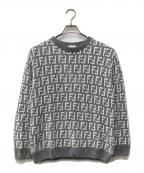 ）の古着「ロゴニット」｜ライトグレー