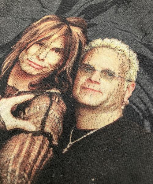 giant（ジャイアント）GIANT (ジャイアント) Aerosmith 2001 worldtour Just Push Play T ブラック サイズ:Mの古着・服飾アイテム