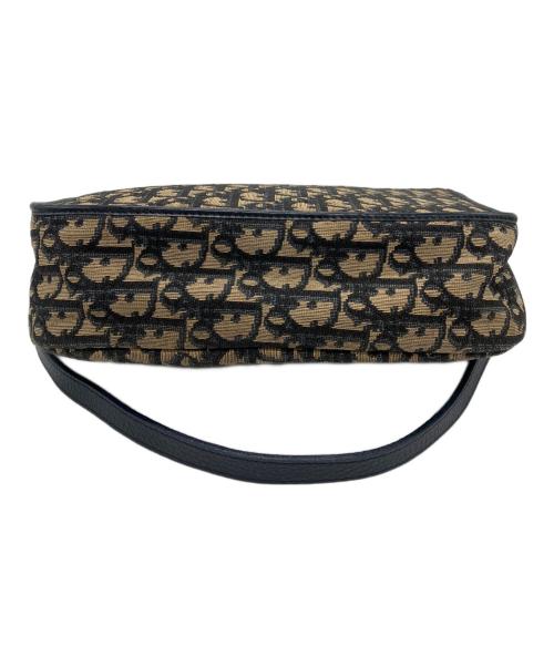 Christian Dior（クリスチャン ディオール）Christian Dior (クリスチャン ディオール) トロッター柄CDロゴショルダーバッグ ブラウン×ネイビー サイズ:下記参照の古着・服飾アイテム