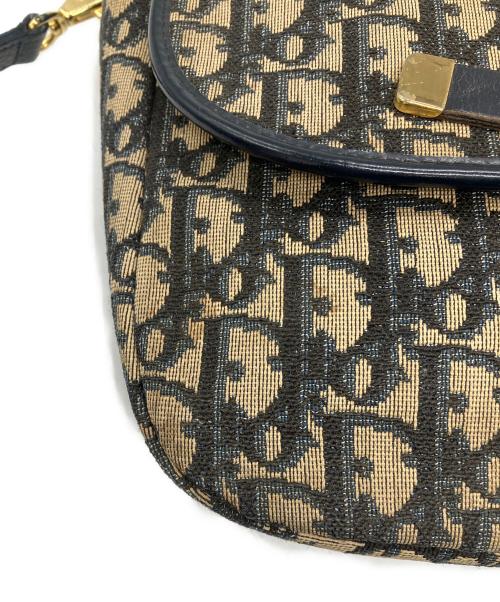 Christian Dior（クリスチャン ディオール）Christian Dior (クリスチャン ディオール) トロッター柄CDロゴショルダーバッグ ブラウン×ネイビー サイズ:下記参照の古着・服飾アイテム