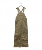 Dickies×stussyディッキーズ×ステューシー）の古着「ダブルネームワークオーバーオール」｜ベージュ