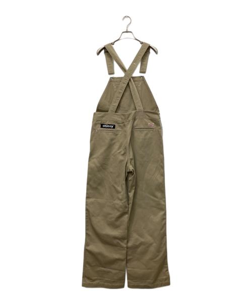 Dickies（ディッキーズ）Dickies (ディッキーズ) stussy (ステューシー) ダブルネームワークオーバーオール ベージュ サイズ:Sの古着・服飾アイテム