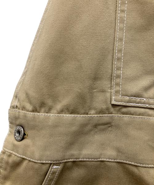 Dickies（ディッキーズ）Dickies (ディッキーズ) stussy (ステューシー) ダブルネームワークオーバーオール ベージュ サイズ:Sの古着・服飾アイテム