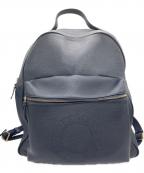 COLE HAANコールハーン）の古着「レザーリュック」｜ネイビー