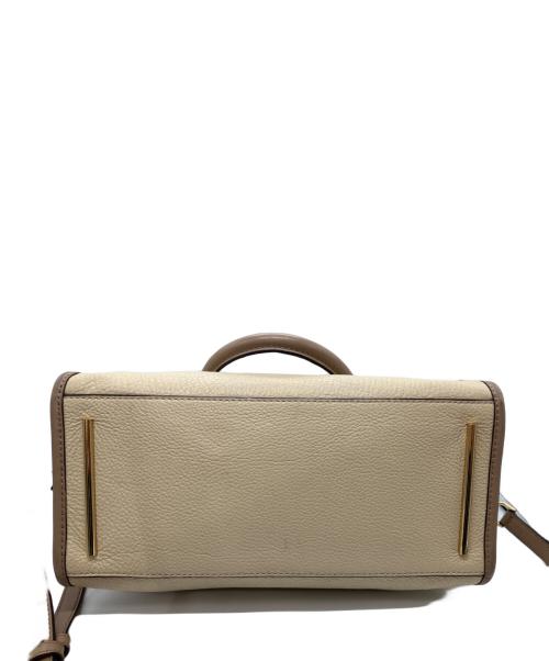 MICHAEL KORS（マイケル・コース）MICHAEL KORS (マイケル・コース) 2WAYショルダーバッグ ベージュの古着・服飾アイテム