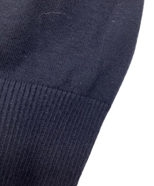 23区（ニジュウサンク）23区 (ニジュウサンク) ヴィスコースストレッチ 半袖 ニット ネイビー サイズ:38の古着・服飾アイテム