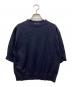 23区（ニジュウサンク）の古着「ヴィスコースストレッチ 半袖 ニット」｜ネイビー