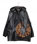 adidasアディダス）の古着「STREETBALL/万国旗タグナイロンジャケット」｜ブラック