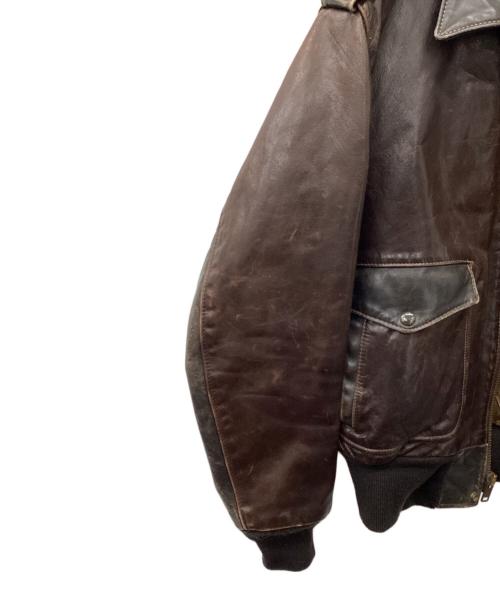 Schott（ショット）Schott (ショット) A-2 Type フライトジャケット ブラウン サイズ:SIZE 42の古着・服飾アイテム