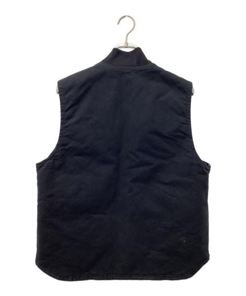 CarHartt（カーハート）CarHartt (カーハート) メキシコ製 企業刺繍ダックベスト ブラック サイズ:Lの古着・服飾アイテム