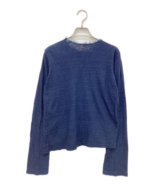 45R（フォーティファイブ・アール）45R (フォーティファイブ・アール) インディゴコットンパフカーディガン インディゴ サイズ:Mの古着・服飾アイテム