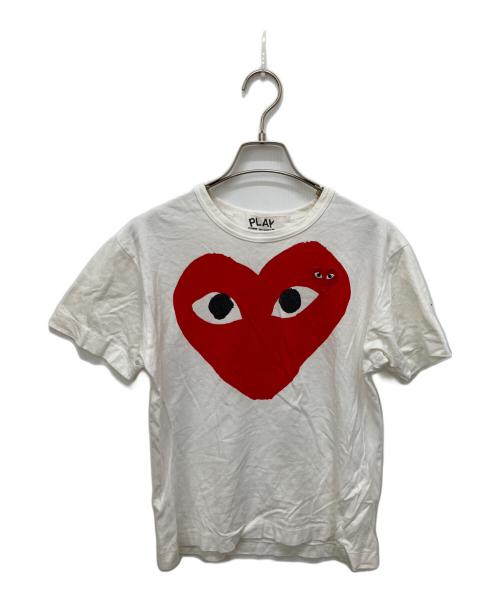 PLAY COMME des GARCONS（プレイコムデギャルソン）PLAY COMME des GARCONS (プレイコムデギャルソン) Tシャツ ホワイト サイズ:Sの古着・服飾アイテム