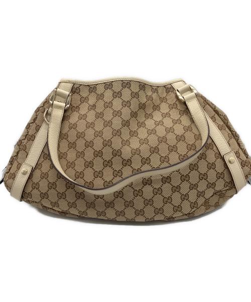 GUCCI（グッチ）GUCCI (グッチ) アビー GGキャンバス トートバッグ ベージュ サイズ:下記参照の古着・服飾アイテム