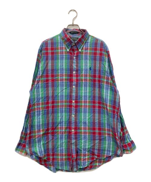 POLO COUNTRY（ポロカントリー）POLO COUNTRY (ポロカントリー) マドラスチェックBDシャツ マルチカラー サイズ:Lの古着・服飾アイテム