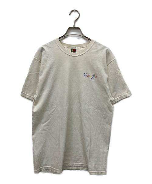 FRUIT OF THE LOOM（フルーツオブザルーム）FRUIT OF THE LOOM (フルーツオブザルーム) Googleプリント 企業Tシャツ ホワイト サイズ:Mの古着・服飾アイテム