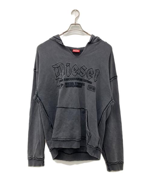 DIESEL（ディーゼル）DIESEL (ディーゼル) S-BOXT-HOOD-RAW グレー サイズ:XLの古着・服飾アイテム