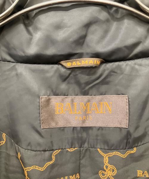 BALMAIN（バルマン）BALMAIN (バルマン) ブルーフォックスファーダウンコート ブラウン サイズ:Lの古着・服飾アイテム